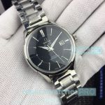Replica Omega De Ville Watch - Stainless Steel Black Dial For Sale